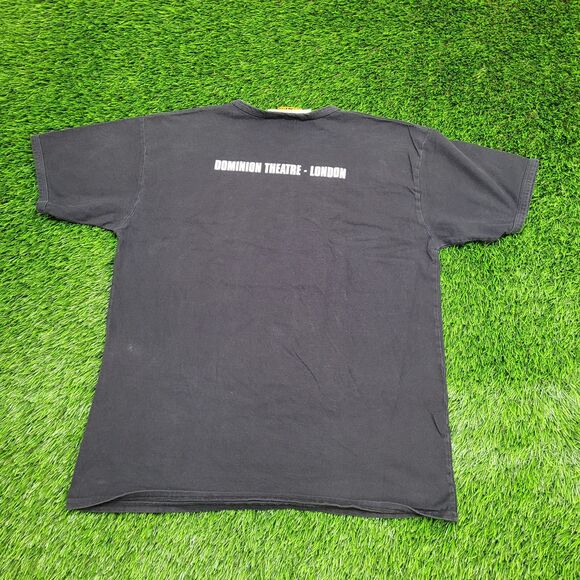 Vintage Y2K Rocker Shirt Medium 20x26 Black We-Will-Rock-You - Picture 2 of 15